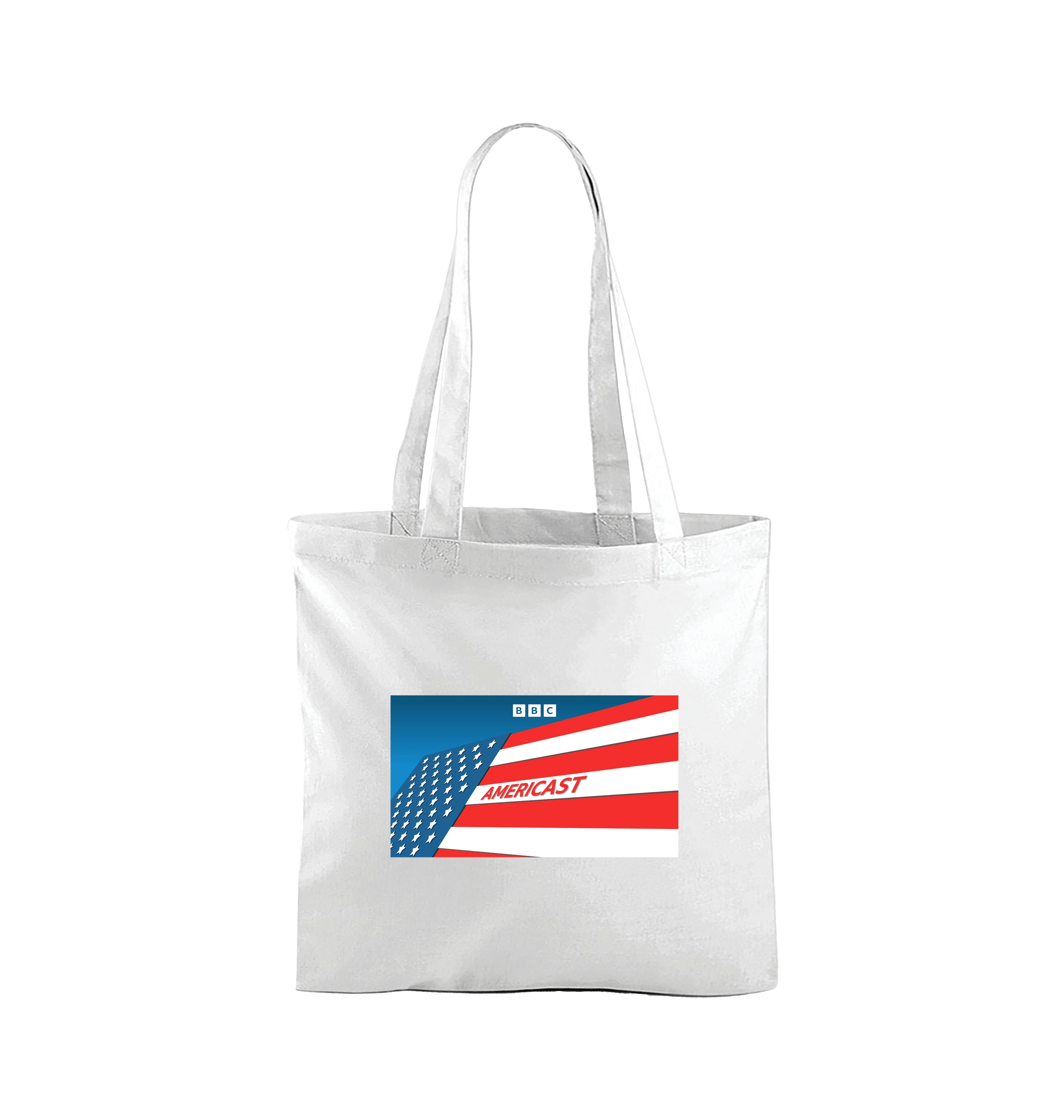 White Printed Bag Front